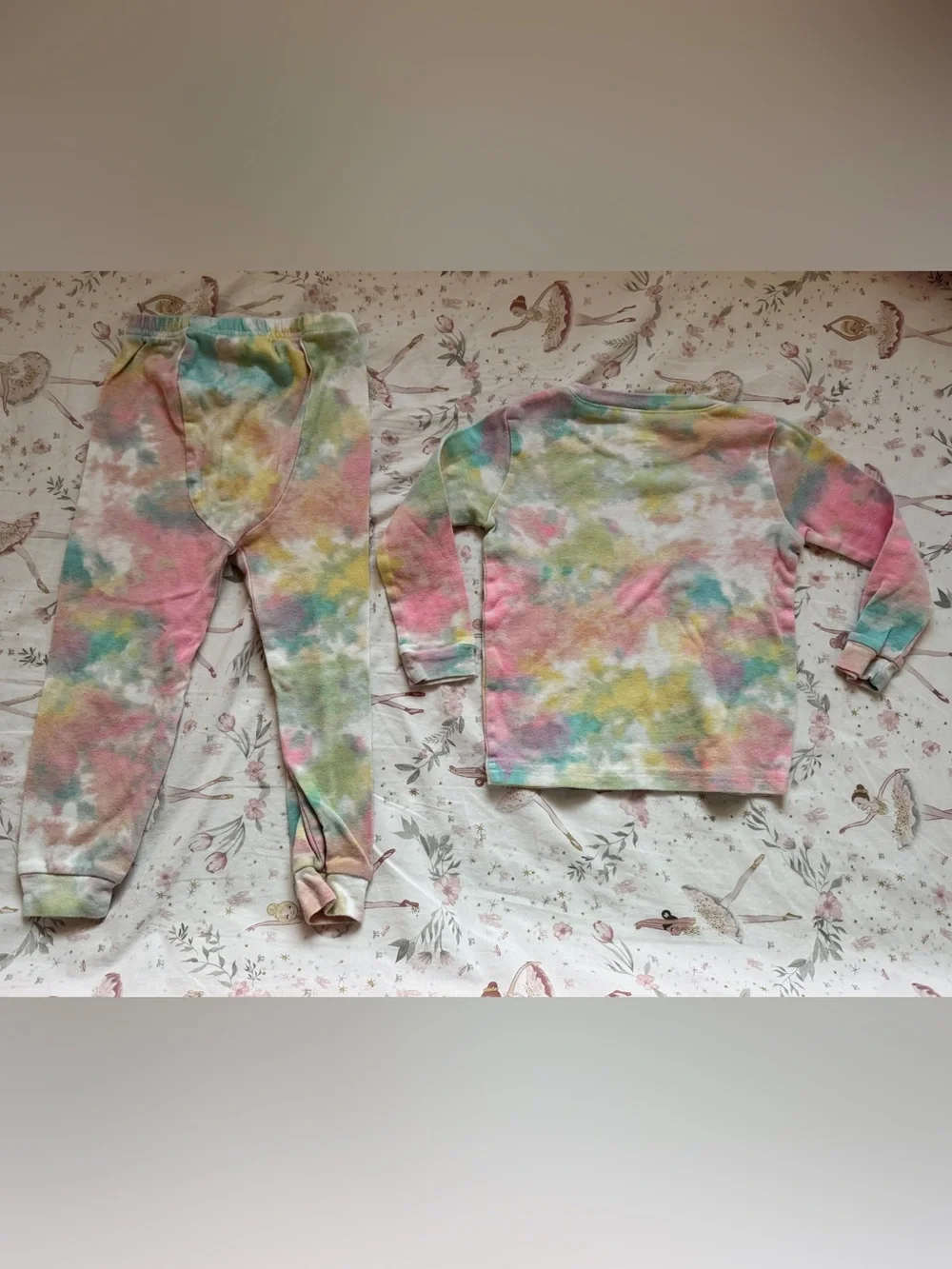 Vaenait Baby Bundle of 3 Girls 3T Cotton Pajamas Tie Dye Long Sleeve Lot